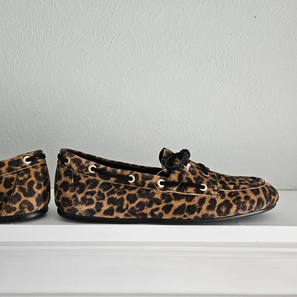 NWOT Stuart Weitzman Tinsley Leopard Moccasins/Loafers - Picture 8 of 14